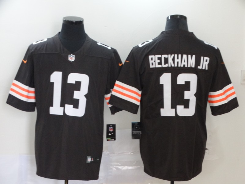 Cleveland Browns Odell Beckham Jr Men brown Limited Jersey #13 NFL Football Road Vapor Untouchable